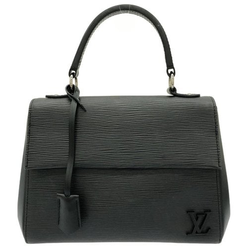 Pre-owned Louis Vuitton Cluny Leather Handbag In Black