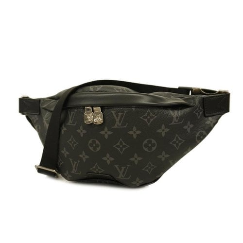 Pre-owned Louis Vuitton Discovery Cloth Satchel In Black