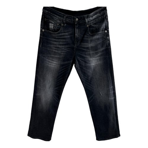Pre-owned R13 Straight Jeans In Black