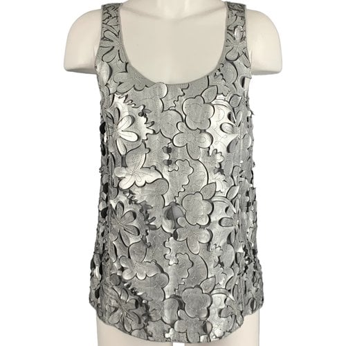 Pre-owned Marc Jacobs Leather Dress In Silver