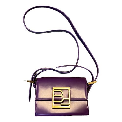 Pre-owned By Far Patent Leather Crossbody Bag In Purple