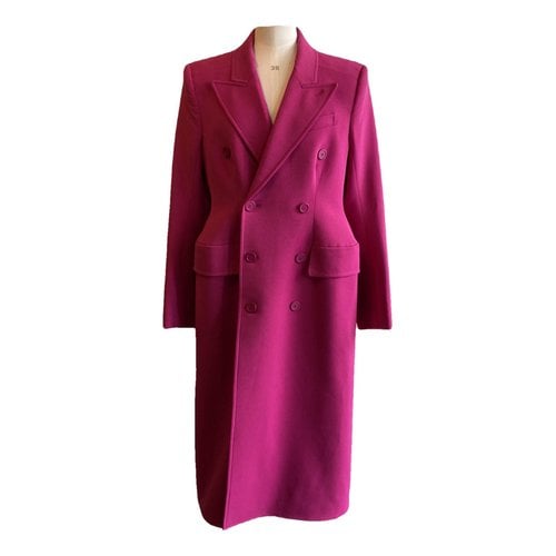 Pre-owned Balenciaga Coat In Pink
