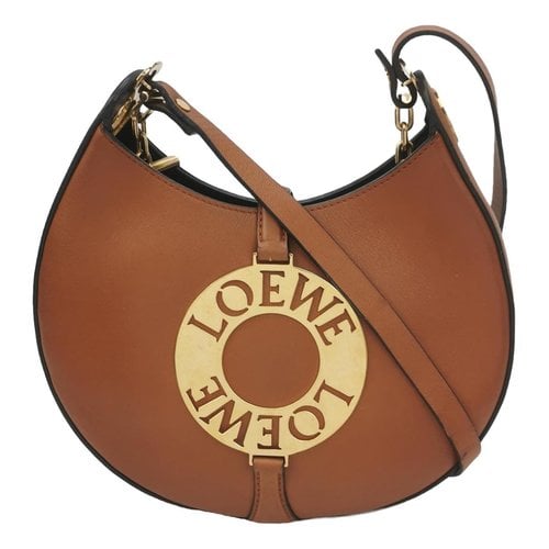 Pre-owned Loewe Joyce Leather Crossbody Bag In Brown