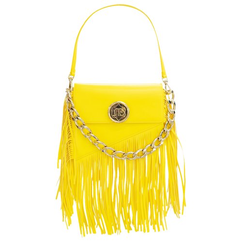 Pre-owned Sara Battaglia Leather Handbag In Yellow