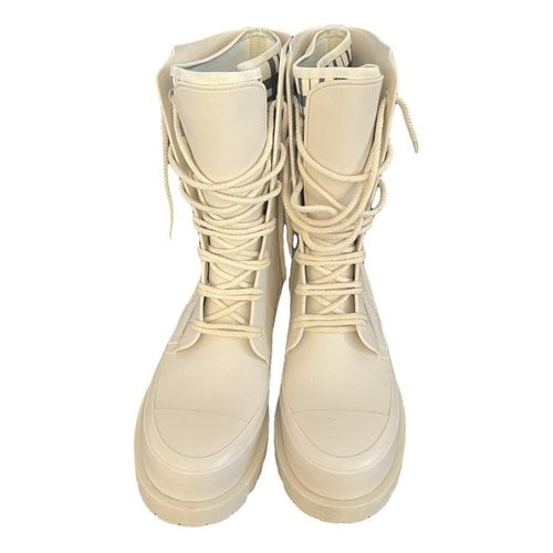 Pre-owned Dior Boots In White