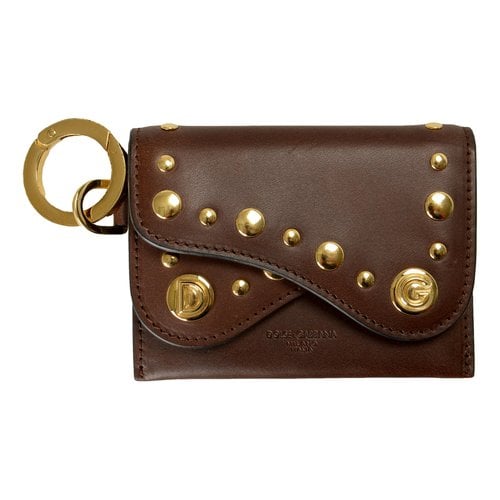 Pre-owned Dolce & Gabbana Leather Purse In Brown