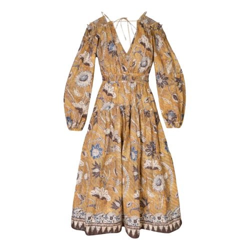 Pre-owned Ulla Johnson Mid-length Dress In Brown