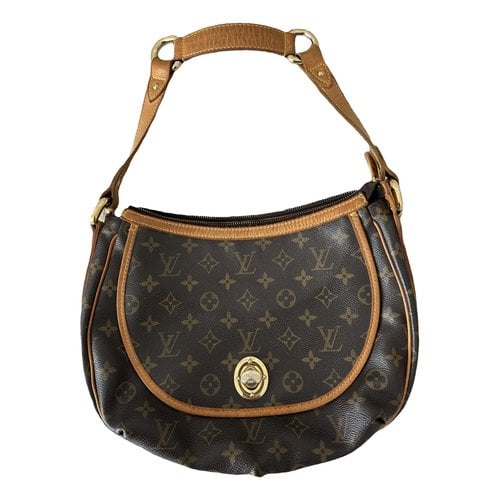 Pre-owned Louis Vuitton Tulum Leather Handbag In Brown