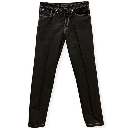 Pre-owned Kiton Straight Jeans In Black
