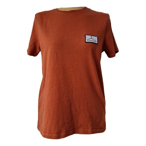 Pre-owned Holzweiler T-shirt In Camel