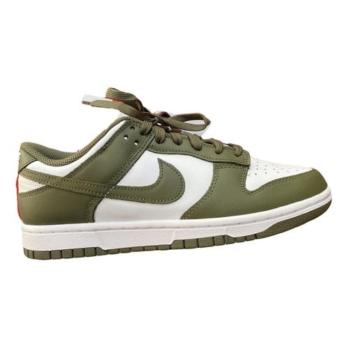 Pre-owned Nike Sb Dunk Low Trainers In Khaki