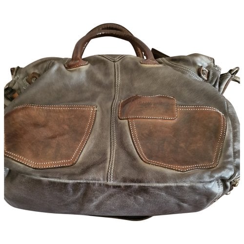 Pre-owned Alchimia Di Ballin Leather Handbag In Grey