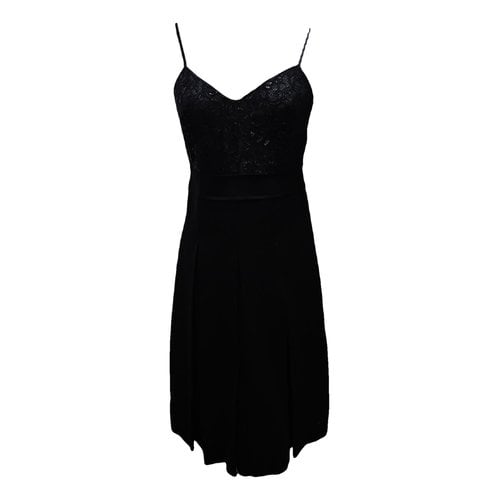 Pre-owned Marc By Marc Jacobs Wool Mid-length Dress In Black