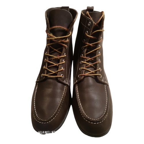 Pre-owned Sebago Leather Boots In Brown