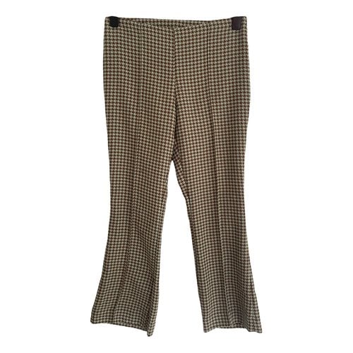 Pre-owned Erika Cavallini Trousers In Brown