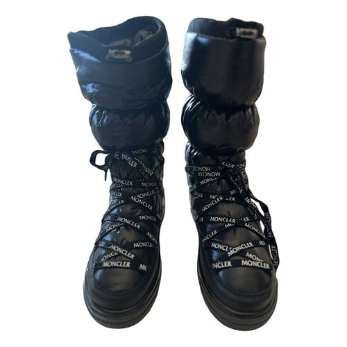 Pre-owned Moncler Boots In Black