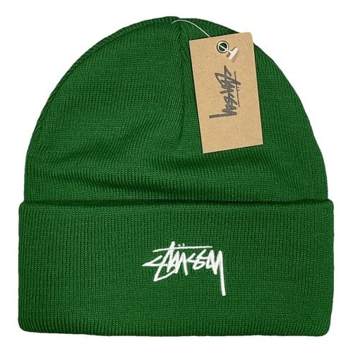 Pre-owned Stussy Hat In Green