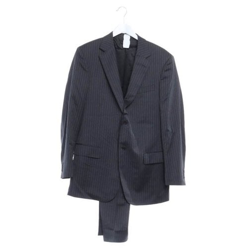Pre-owned Zegna Wool Suit In Grey