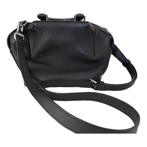 Pre-owned Alexander Wang Emile Leather Handbag In Black