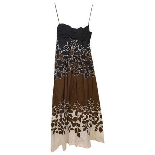 Pre-owned Dsquared2 Maxi Dress In Brown