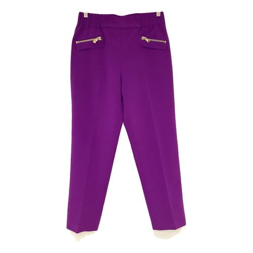 Pre-owned Moschino Chino Pants In Purple