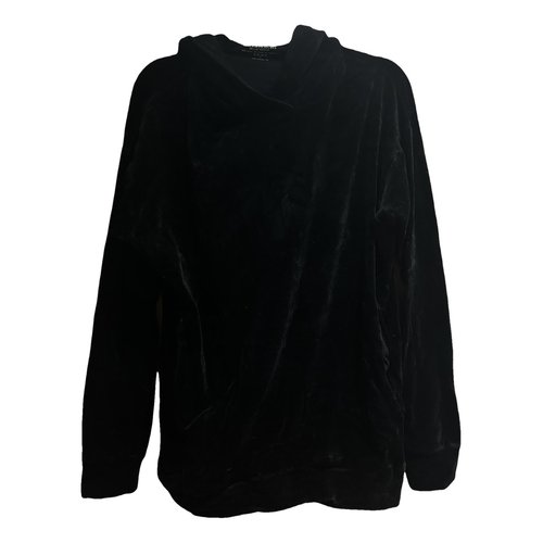Pre-owned Majestic Velvet Shirt In Black