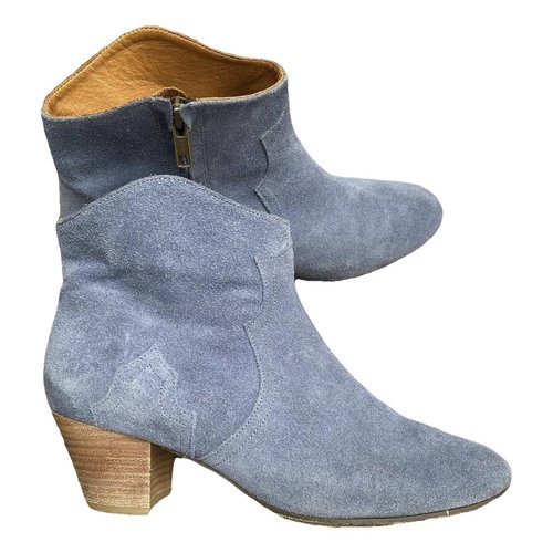 Pre-owned Isabel Marant Ankle Boots In Blue