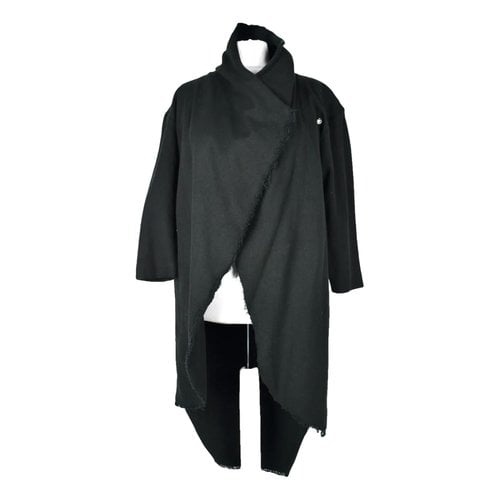 Pre-owned Barbara I Gongini Coat In Black