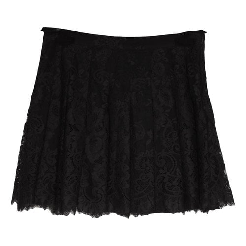 Pre-owned Ermanno Scervino Mini Skirt In Black