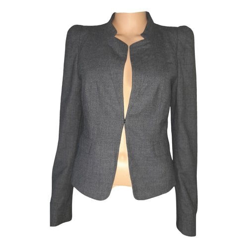 Pre-owned Tara Jarmon Wool Short Vest In Grey