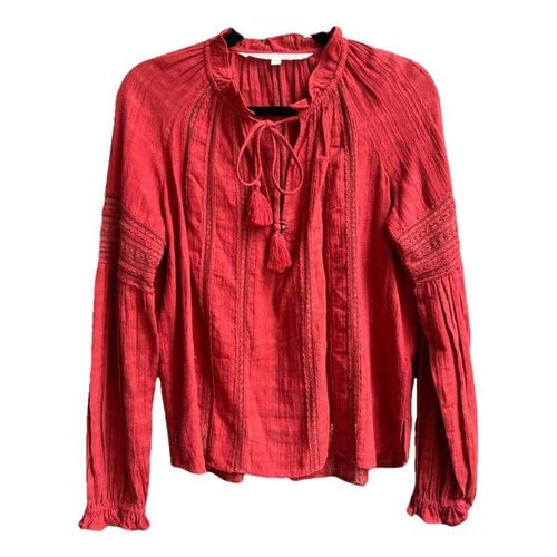 Pre-owned Veronica Beard Blouse In Red
