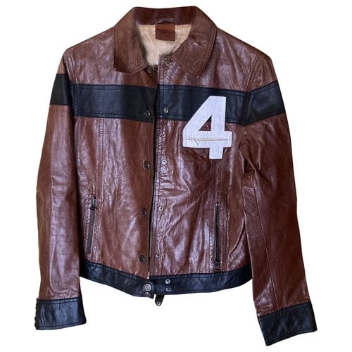 Pre-owned Dolce & Gabbana Leather Biker Jacket In Other