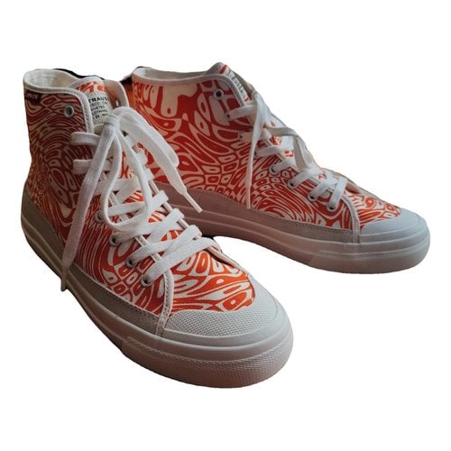Pre-owned Levi's Cloth High Trainers In Orange