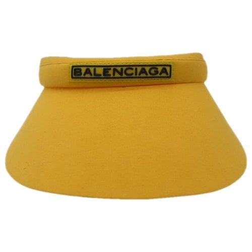Pre-owned Balenciaga Hat In Yellow