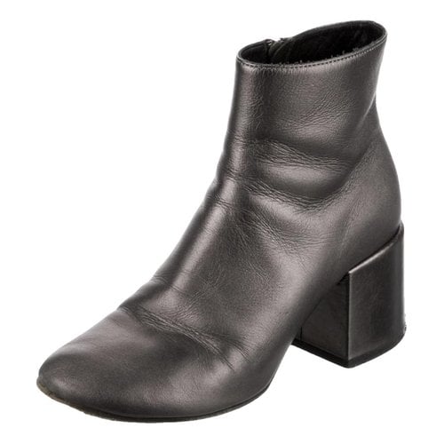 Pre-owned Mm6 Maison Margiela Leather Boots In Metallic