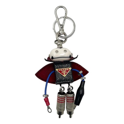 Pre-owned Prada Leather Bag Charm In Multicolour