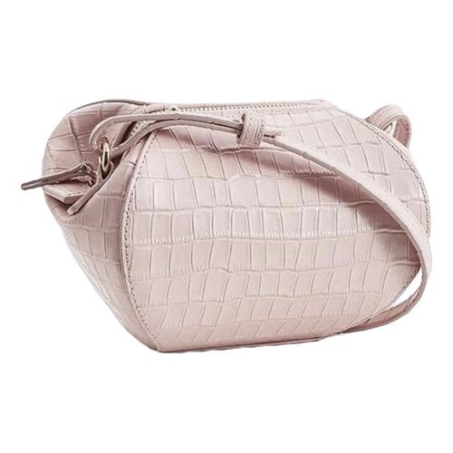 Pre-owned Max Mara Leather Crossbody Bag In Pink