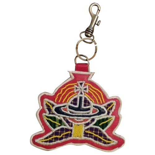 Pre-owned Vivienne Westwood Anglomania Vegan Leather Bag Charm In Multicolour