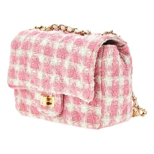 Pre-owned Max Mara Tweed Handbag In Pink