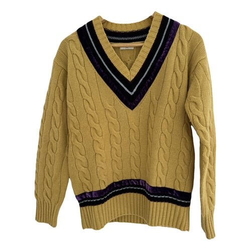 Pre-owned Dries Van Noten Wool Jumper In Yellow
