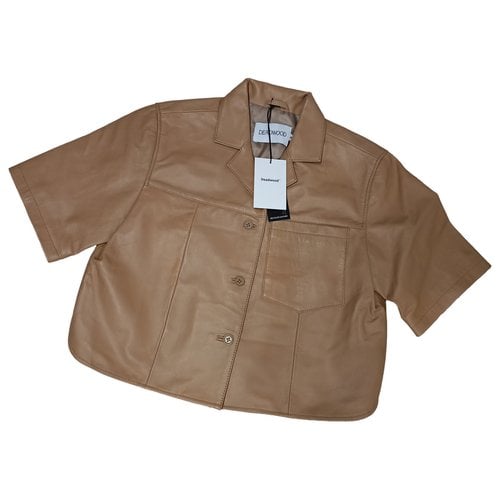 Pre-owned Deadwood Leather Shirt In Brown