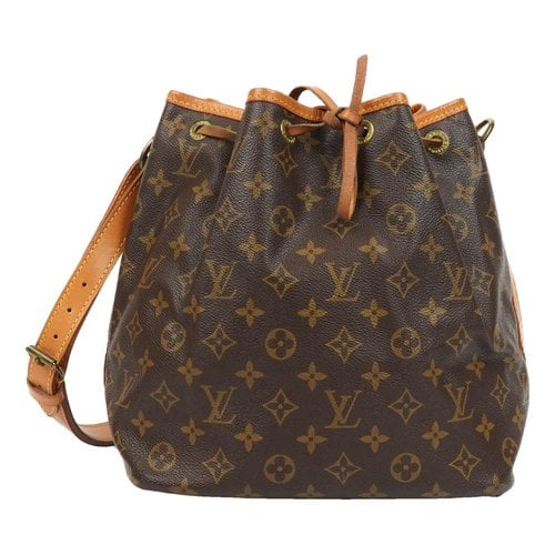 Pre-owned Louis Vuitton Noé Cloth Handbag In Brown