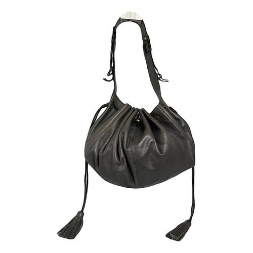 Pre-owned Givenchy Nightingale Leather Handbag In Black