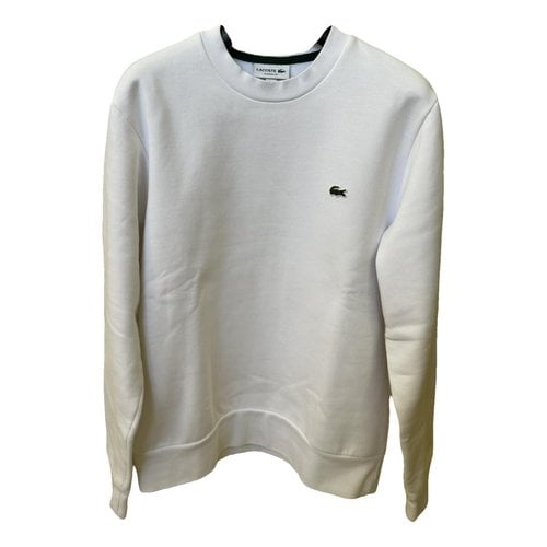 Pre-owned Lacoste Sweatshirt In White