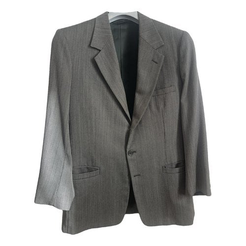 Pre-owned Versace Wool Vest In Grey