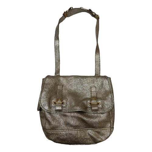 Pre-owned Saint Laurent Messenger Leather Handbag In Gold
