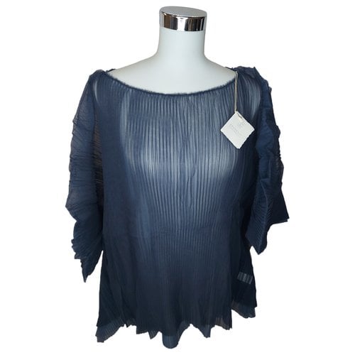 Pre-owned Brunello Cucinelli Blouse In Navy