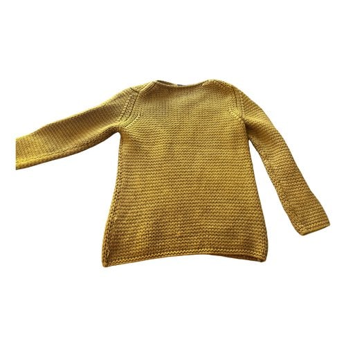 Pre-owned Emporio Armani Wool Pull In Yellow
