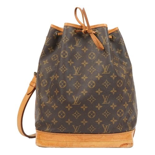 Pre-owned Louis Vuitton Noé Cloth Handbag In Brown