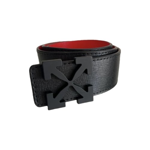 Pre-owned Off-white Leather Belt In Red